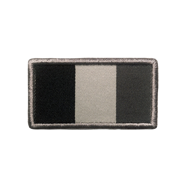 Patch drapeau français gris brodé sur tissu - A10 Equipment