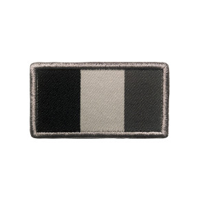 Patch drapeau français gris brodé sur tissu - A10 Equipment