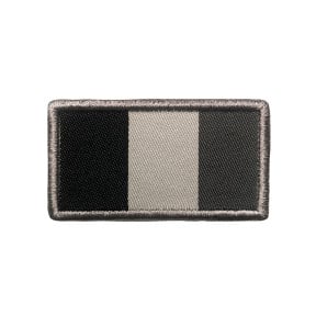 Patch drapeau français gris brodé sur tissu - A10 Equipment