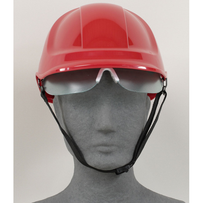 Portwest Baustellenhelm mit Visier, Rot