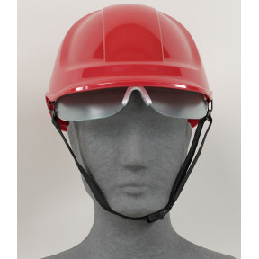 Casco da cantiere endurance con visiera Rossa - Portwest