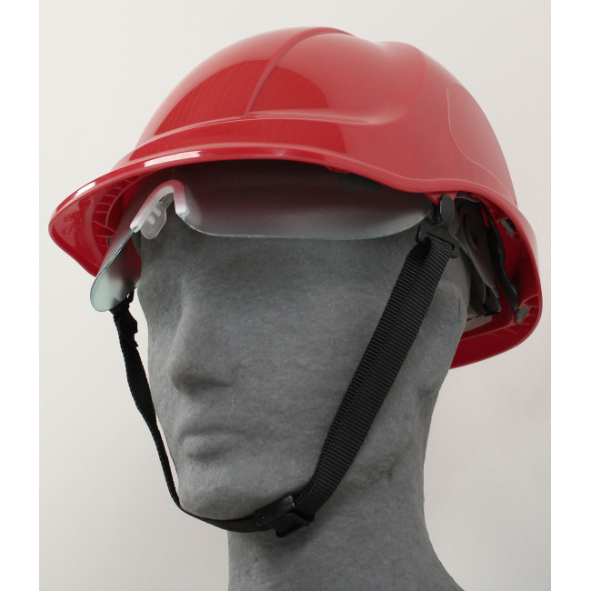 Portwest Baustellenhelm mit Visier, Rot