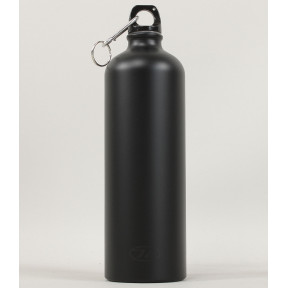 Aluminium-Flasche 1L Schwarz - Highlander