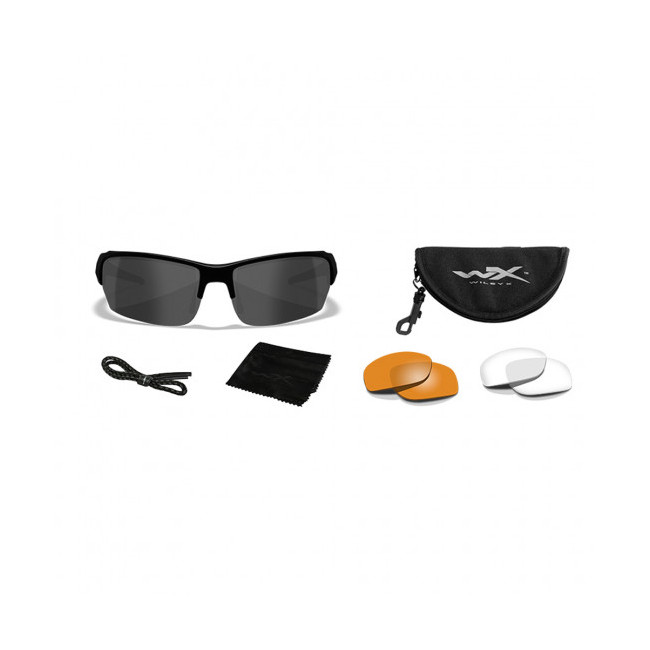 Lunettes de protection balistiques Saint verres fumés/incolores/oranges - Wiley x