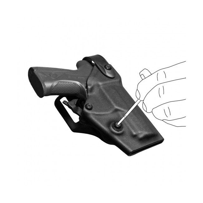 Rechtshänder Holster Vegatek Short VKS8 tan für PAMAS MAS-G1 - Vega Holster