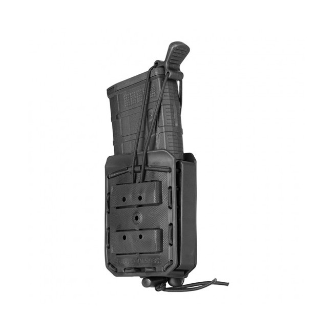 Elastische spanband met antislip eindstuk zwart voor magazijnhouder Bungy - Vega Holster