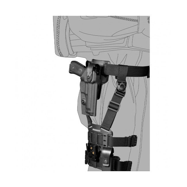 Snelkoppeling en rotatief systeem 8K31 olijfgroen - Vega Holster