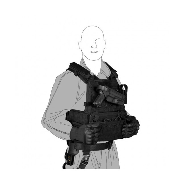 System szybkiego łączenia i obrotowy 8K31 oliwkowy - Vega Holster