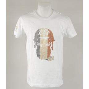 T-SHIRT 100% KATOEN FRENCH VETERAN WIT - ARMY DESIGN BY SUMMIT OUTDOOR - Goede staat - TS - Tweedehands