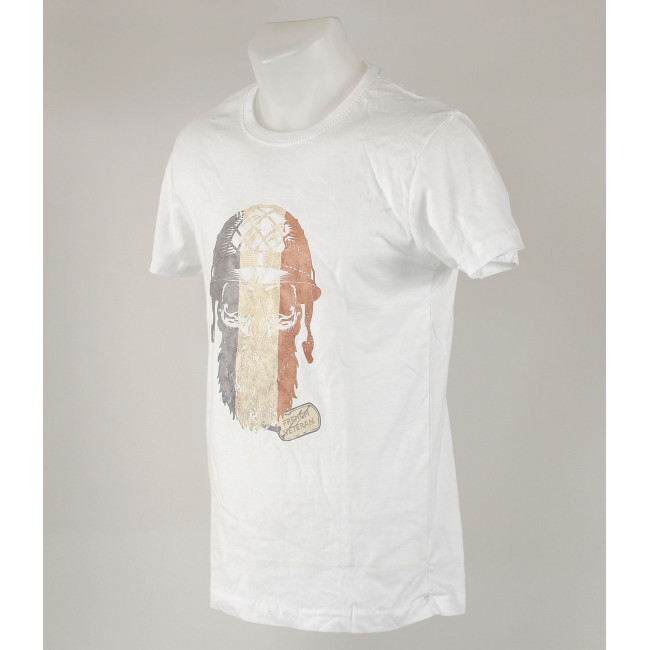 TEE-SHIRT 100% COTON FRENCH VETERAN BLANC - ARMY DESIGN BY SUMMIT OUTDOOR - Bon état - TS - Occasion