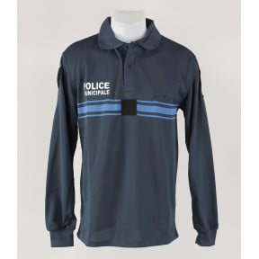 Stadtpolizei Langarm-Poloshirt TS - EK - Guter Zustand - Gebraucht