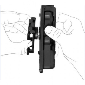 Drehbarer Schlagstock-Halter 8VP60 für Gürtel olivgrün - Vega Holster