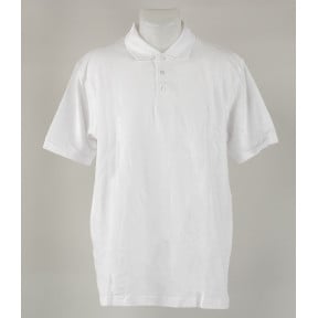 Polo manches courtes Blanc - B&C - Occasion - État correct - TL