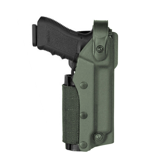 Holster Zoom VKZ8 für GLOCK 17/18/19/22/23 mit Lampe/Laser olivgrün - Vega Holster