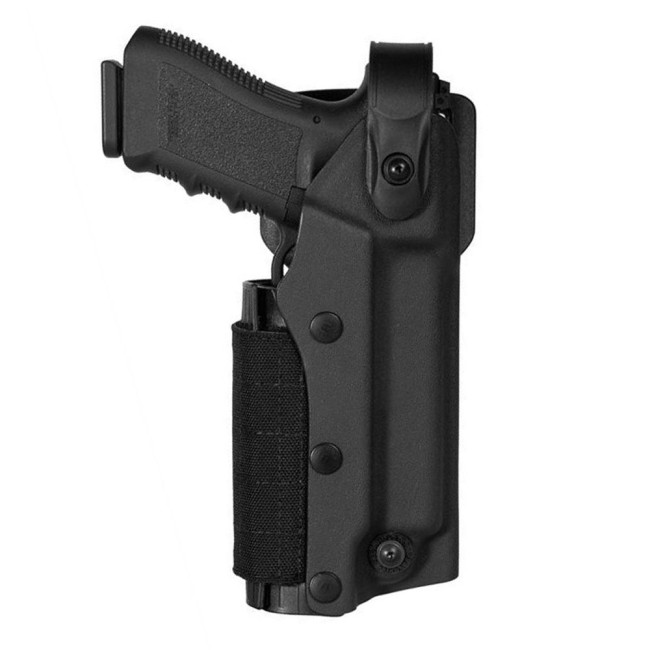Holster Zoom VKZ8 pour GLOCK 17/18/19/22/23 avec lampe/laser noir - Vega Holster