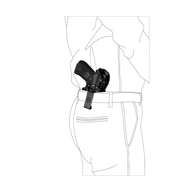 Kabura oburęczna wewnętrzna Cordura® IA264 czarna - Vega Holster