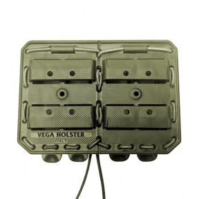 Doppel-Magazintasche Bungy 8BL olivgrün für M4/AR15 - Vega Holster