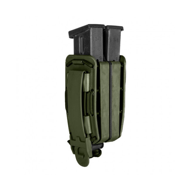 Porte-chargeur double Bungy 8BL pour pistolet automatique vert olive - Vega Holster