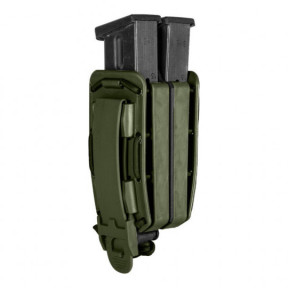 Dubbele magazijnhouder Bungy 8BL voor automatisch pistool olijfgroen - Vega Holster