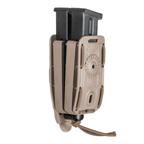 Dubbele magazijnhouder Bungy 8BL voor automatisch pistool tan - Vega Holster