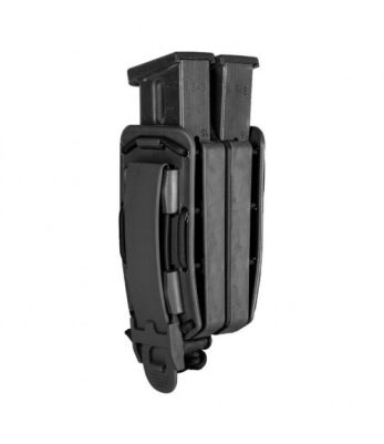 Porte-chargeur double Bungy 8BL pour pistolet automatique noir - Vega Holster