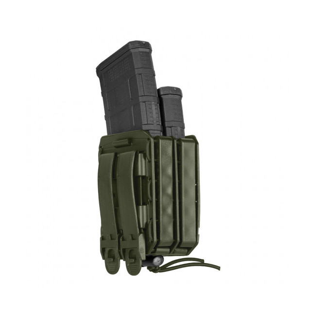 Podwójny uchwyt na magazynek Bungy 8BL do M4/AR15 oliwkowy - Vega Holster