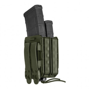 Porte-chargeur double Bungy 8BL pour M4/AR15 vert olive - Vega Holster