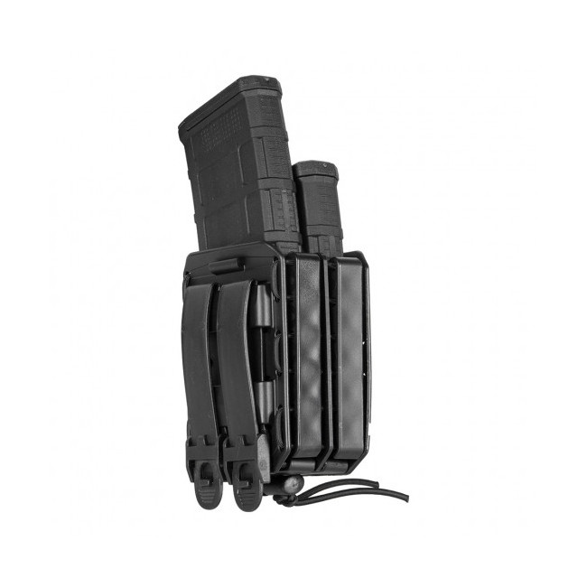 Dubbele magazijnhouder Bungy 8BL voor M4/AR15 zwart - Vega Holster