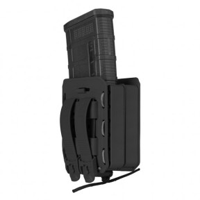 Podwójny uchwyt na magazynek Bungy 8BL do .308/7,62 mm czarny - Vega Holster