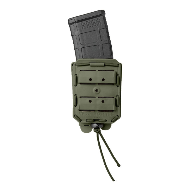 Pojedynczy uchwyt na magazynek Bungy 8BL do M4/AR15 oliwkowy - Vega Holster