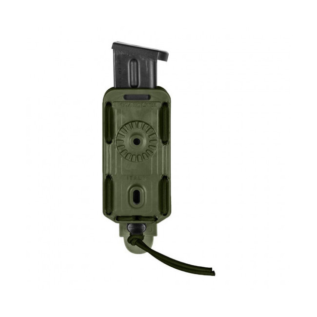 Enkele magazijnhouder Bungy 8BL voor automatisch pistool olijfgroen - Vega Holster