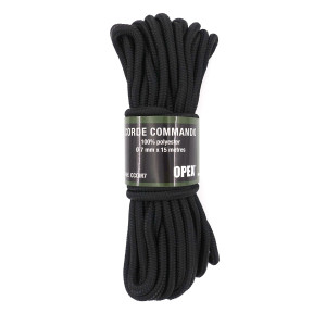 Corde commando diamètre 7 mm noir - Patrol