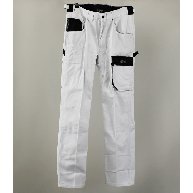 Schildersbroek tweekleurig Wit/Nachtzwart FACADE - LMA - T44 - Tweedehands