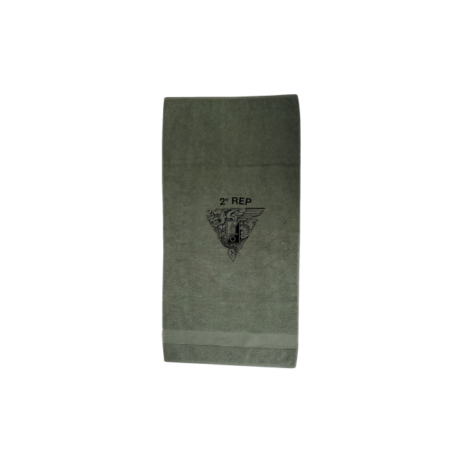 Ręcznik wojskowy khaki + oznakowanie 2e REP - Patrol