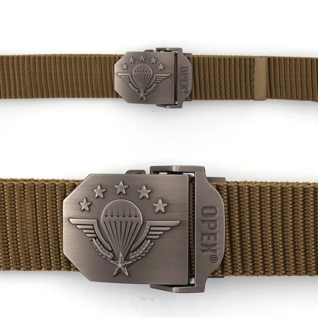 Ceinture boucle gravée Para coyote - Patrol