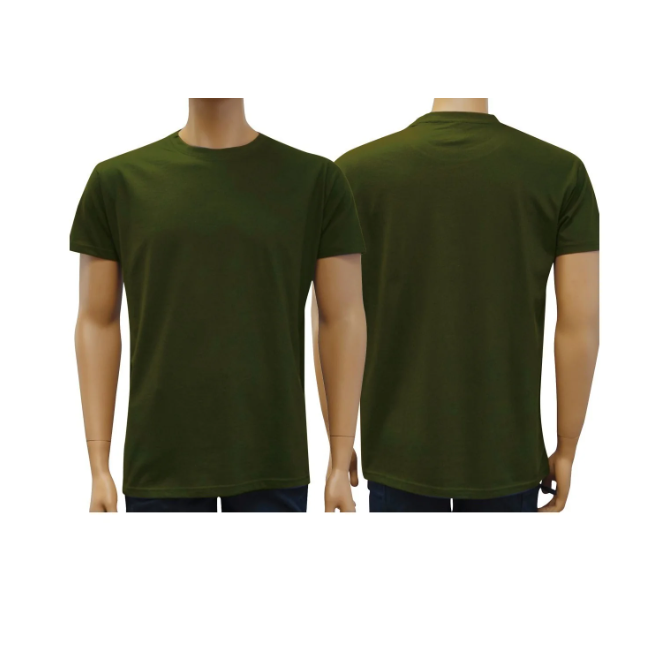 Wojskowy T-shirt bawełniany z krótkim rękawem zielony - Patrol