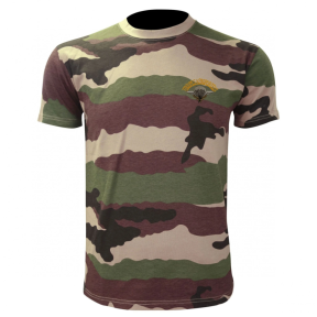 T-shirt militaire en coton camo CE brodé Para - Patrol