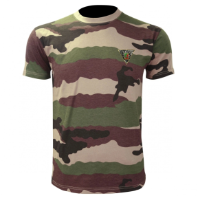 Militärisches Baumwoll-T-Shirt CE-Tarn mit 2. REP-Stickerei - Patrol