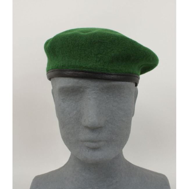 Béret militaire Légion Étrangère vert bord en cuir - Patrol