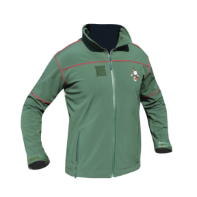 Softshell-Jacke 3-lagig mit Legion-Stickerei grün - Patrol