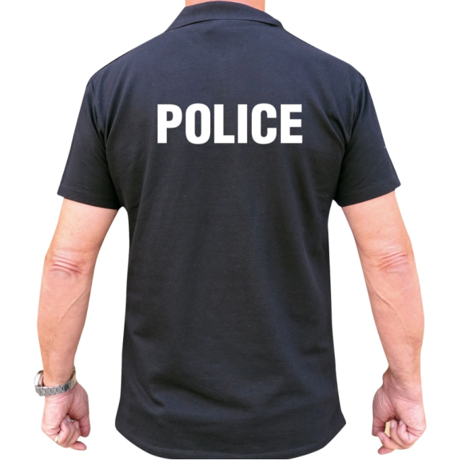 Polo czarne z krótkimi rękawami Policja - Patrol