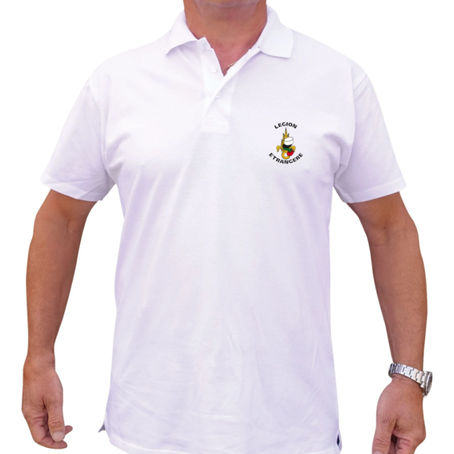 Polo blanc manches courtes Légion - Patrol