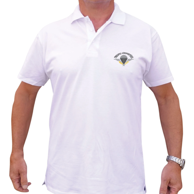 Polo blanc manches courtes Para - Patrol