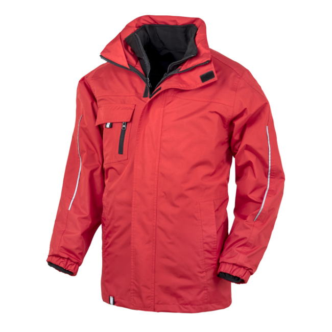 Veste softshell homme 3 en 1 rouge - Result