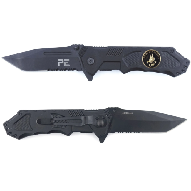Survival Mes Legioen zwart met holster - Patrol
