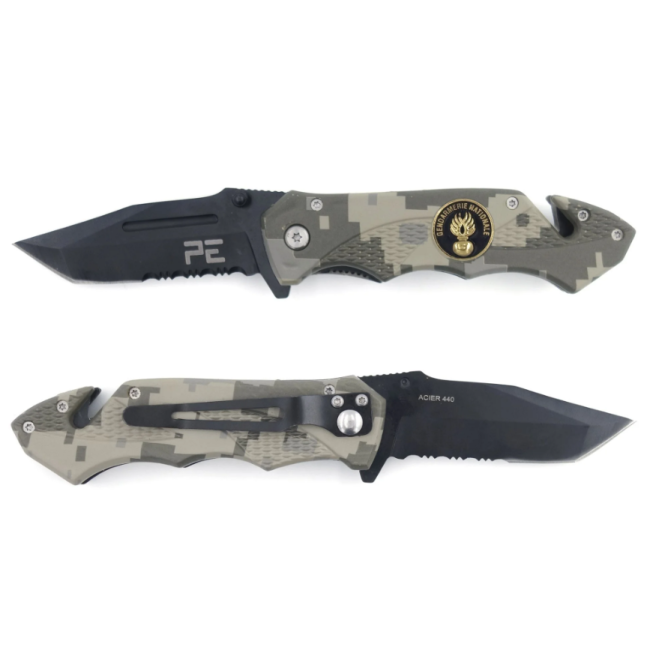 Survival Mes Rijkspolitie GM camouflage met holster - Patrol