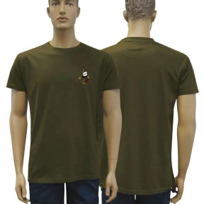 TEE SHIRT VERT ARMEE COTON BRODE LEGION - Patrol Equipement