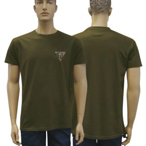 T-SHIRT ARMEEGRÜN BAUMWOLLE BESTICKT 2REP - Patrol Equipement