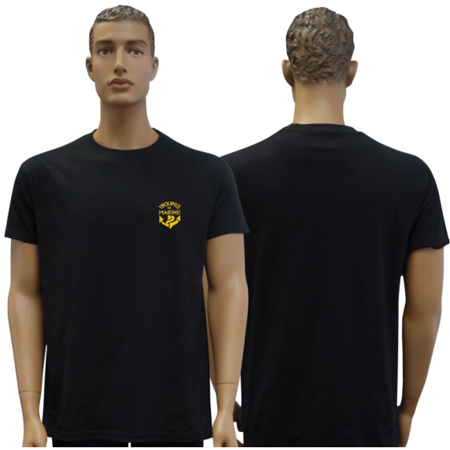 T-SHIRT SCHWARZ KURZARM BEDRUCKT TDM - Patrol Equipement