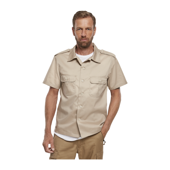 US shirt korte mouwen beige - Brandit